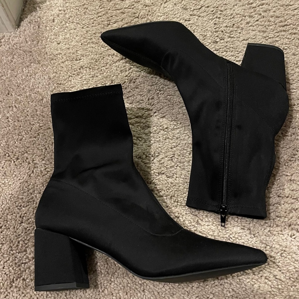 Black sock bootie